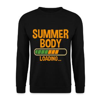 Summer Body Loading 2 - Unisex Sweatshirt - black - Front - Alina (178cm) & Michal (187cm)