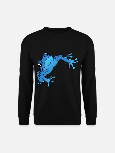 Blauer Frosch - Unisex Pullover - Schwarz