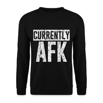 Currently Afk 3 - Unisex Pullover - Schwarz - Vorne - Alina (178cm) & Michal (187cm)