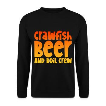 Écrevisses, bière et Crew - Sweat-shirt Unisexe - noir - Devant - Alina (178cm) & Michal (187cm)