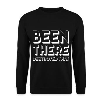 Been There Destroyed That 10 - Unisex Pullover - Schwarz - Vorne - Alina (178cm) & Michal (187cm)