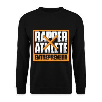 Rapper Athlete Entrepreneur 42 - Unisex Sweatshirt - black - Front - Alina (178cm) & Michal (187cm)
