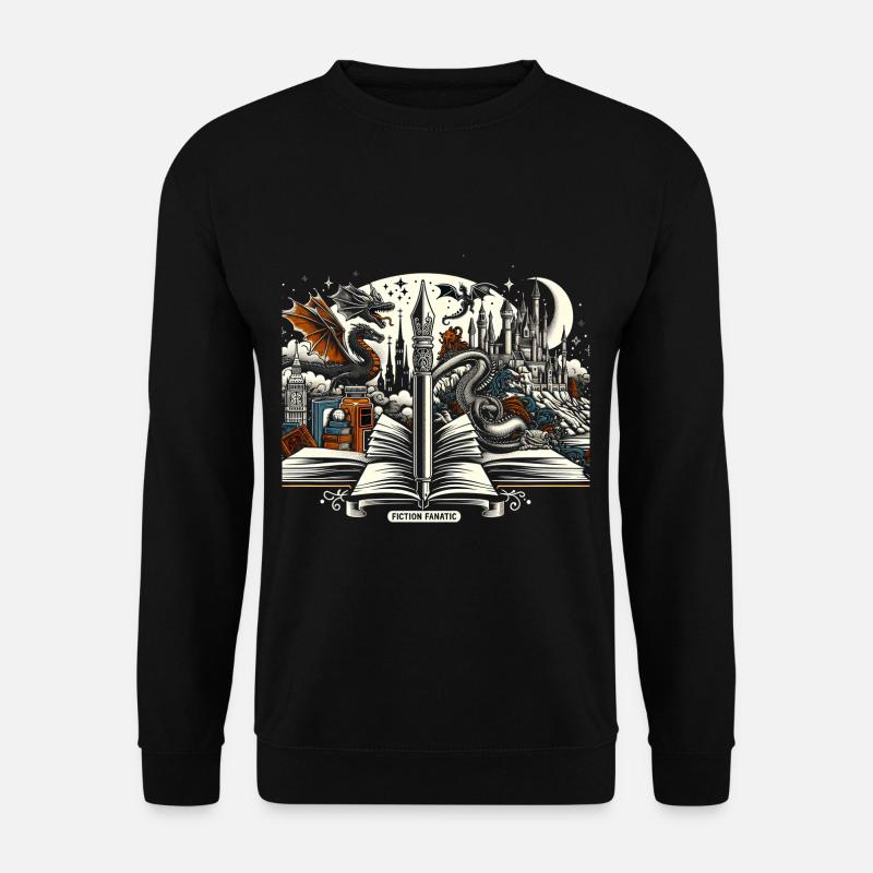 Fiction Fanatic 3 - Unisex Pullover - Schwarz