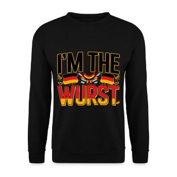 I'm The Wurst 4 - Unisex Pullover - Schwarz - Vorne - Alina (178cm) & Michal (187cm)
