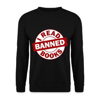 J’ai lu des livres interdits 34 - Sweat-shirt Unisexe - noir - Devant - Alina (178cm) & Michal (187cm)