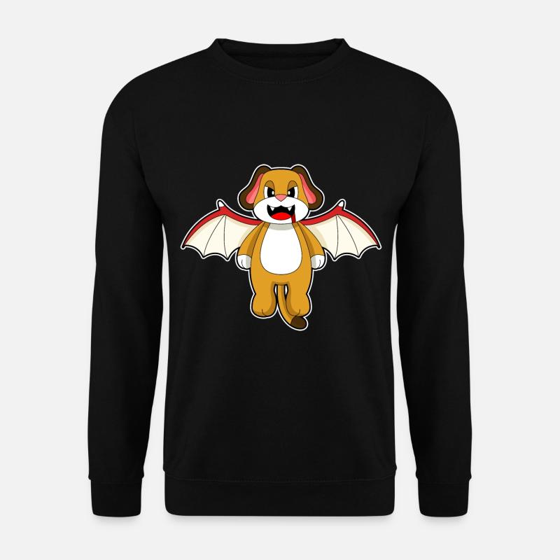 Dog Halloween Bat - Unisex Sweatshirt - black