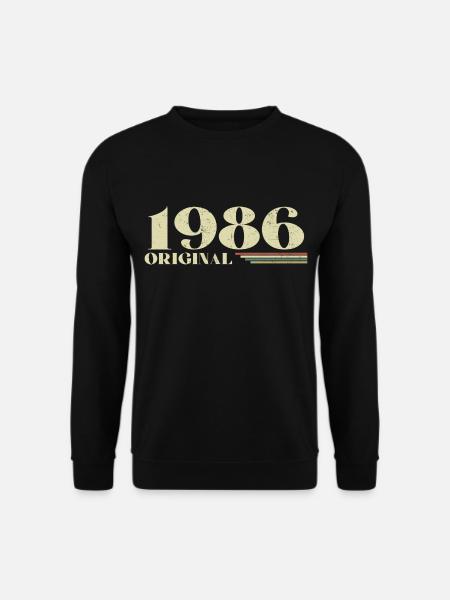 Original 1986 Jahrgang 1986 Retro Geburtstag 1986 - Unisex Pullover - Schwarz