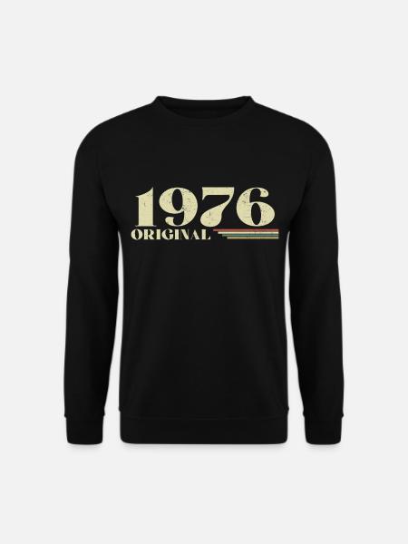 Original 1976 Jahrgang 1976 Geburtstag 1976 Retro - Unisex Pullover - Schwarz