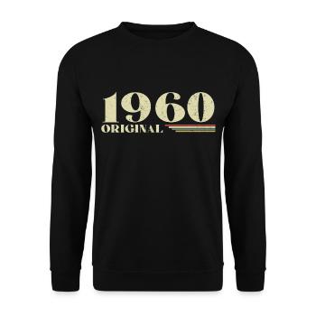 Original 1960's Vintage 1960's Retro 1960's Birthday - Unisex Sweatshirt - black - Front - Alina (178cm) & Michal (187cm)