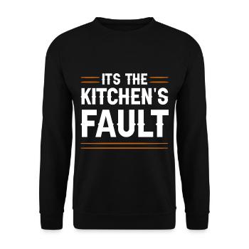 It's The Kitchen's Fault 4 - Unisex Sweatshirt - black - Front - Alina (178cm) & Michal (187cm)