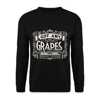 Got Any Grapes 8 - Unisex Sweatshirt - black - Front - Alina (178cm) & Michal (187cm)