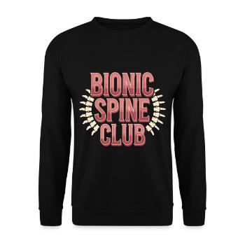 Bionic Spine Club 10 - Unisex Pullover - Schwarz - Vorne - Alina (178cm) & Michal (187cm)