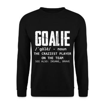 Goalie Gear Goalkeeper Definition 3 - Sweat-shirt Unisexe - noir - Devant - Alina (178cm) & Michal (187cm)
