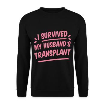 J’ai survécu à la greffe de mon mari 2 - Sweat-shirt Unisexe - noir - Devant - Alina (178cm) & Michal (187cm)