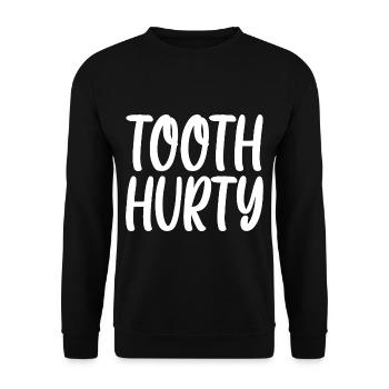 Dent blessée - Sweat-shirt Unisexe - noir - Devant - Alina (178cm) & Michal (187cm)
