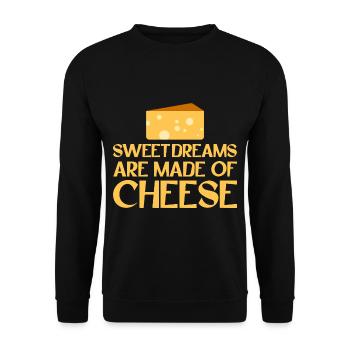 Sweet Dreams Are Made Of Cheese 2 - Unisex Sweatshirt - black - Front - Alina (178cm) & Michal (187cm)