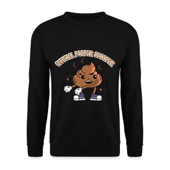Official Pooper Scooper 17 - Unisex Pullover - Schwarz - Vorne - Alina (178cm) & Michal (187cm)