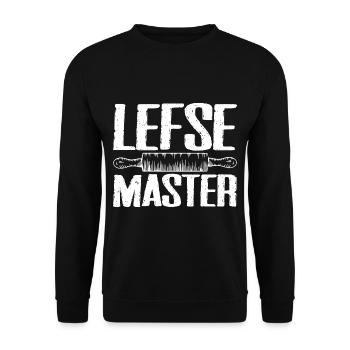 Lefse Master 15 - Unisex Sweatshirt - black - Front - Alina (178cm) & Michal (187cm)
