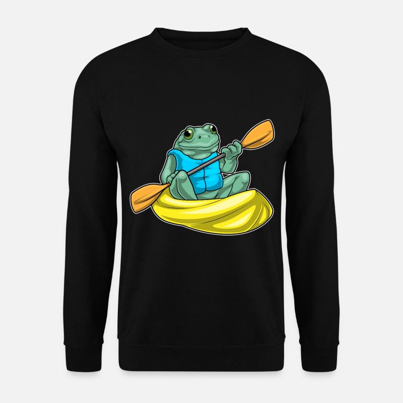 Frog Kayak Paddle - Unisex Sweatshirt - black