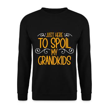 Here To Spoil My Grandkids 2 - Unisex Sweatshirt - black - Front - Alina (178cm) & Michal (187cm)