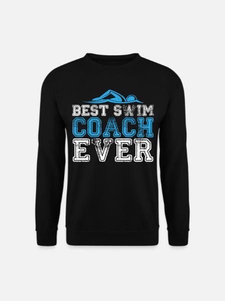 Schwimmen Trainer - Unisex Pullover - Schwarz