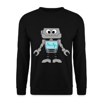 Robot Technology Computer Electronics Idée cadeau - Sweat-shirt Unisexe - noir - Devant - Alina (178cm) & Michal (187cm)
