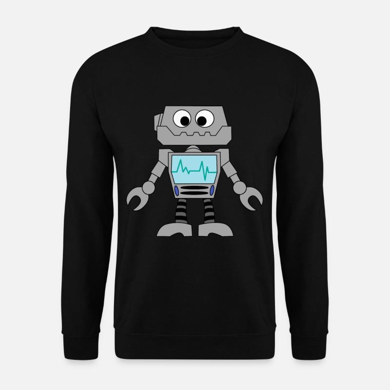 Roboter Technik Computer Elektronik Geschenkidee - Unisex Pullover - Schwarz