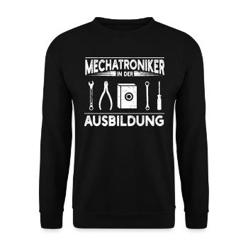 Car mechatronics training tool gift - Unisex Sweatshirt - black - Front - Alina (178cm) & Michal (187cm)