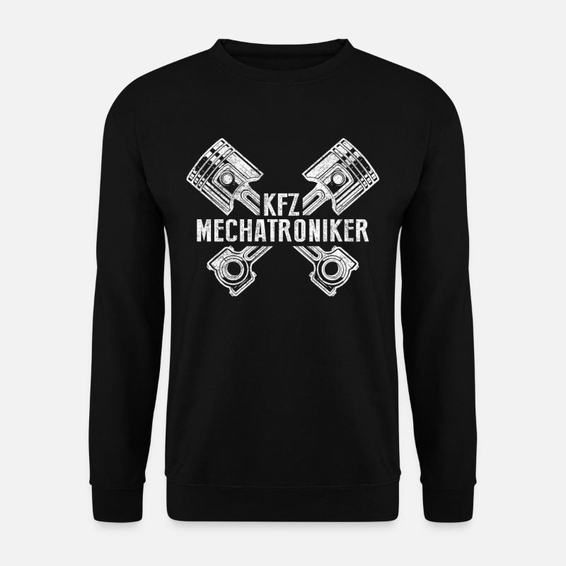 KFZ Mechatroniker Ausbildung Kolben Geschenk - Unisex Pullover - Schwarz