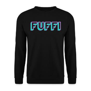 Fuffi Geburtstagsgeschenk zum 50. Geburtstag - Unisex Pullover - Schwarz - Vorne - Alina (178cm) & Michal (187cm)