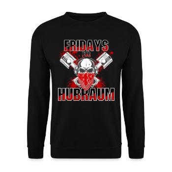 Fridays For Hubraum - Unisex Pullover - Schwarz - Vorne - Alina (178cm) & Michal (187cm)