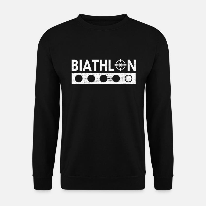 Biathlon-T-Shirt - Unisex Pullover - Schwarz