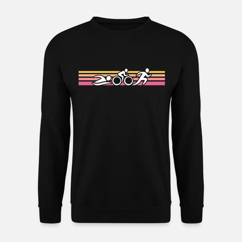 retro triathlon triathlon triathlete triathlon - Unisex Sweatshirt - black