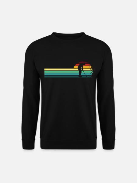 retro golf golf t-shirt - Unisex Sweatshirt - black