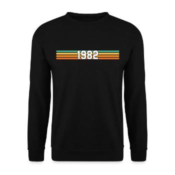 Retro 1982 made in 1982 - Sweat-shirt Unisexe - noir - Devant - Alina (178cm) & Michal (187cm)