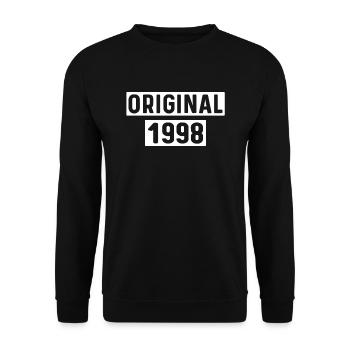 original 1998 t shirt 1998 - Sweat-shirt Unisexe - noir - Devant - Alina (178cm) & Michal (187cm)