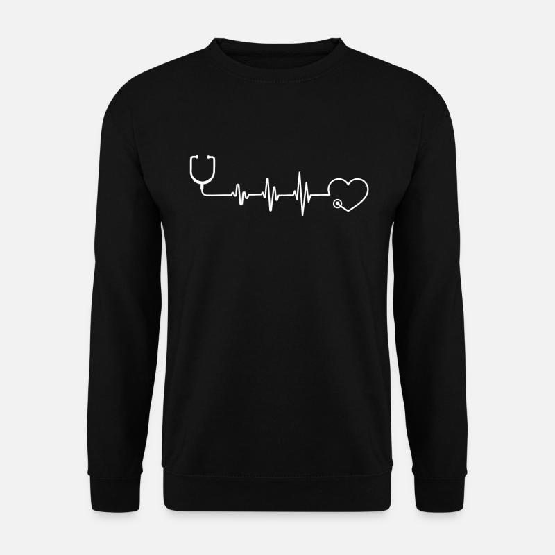 Doktor Stethoskop T-Shirt Arzt - Unisex Pullover - Schwarz