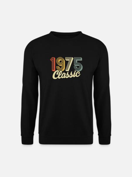 classic 1975 made in 1975 - Unisex Pullover - Schwarz