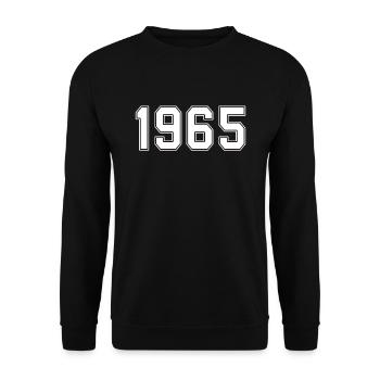 T-Shirt 1965 Jubiläum 1965 - Unisex Pullover - Schwarz - Vorne - Alina (178cm) & Michal (187cm)