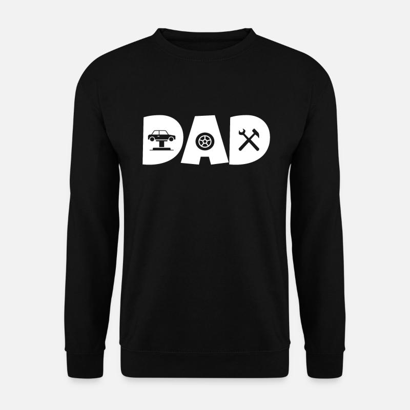 dad mechanic gift father mechanic - Unisex Sweatshirt - black