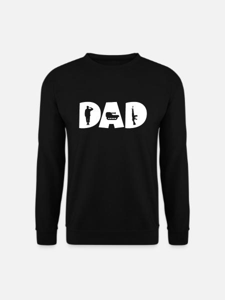 papa soldat cadeau papa militaire - Unisex sweater - sort
