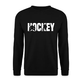 t-shirt hockey sur glace cadeau hockey - Sweat-shirt Unisexe - noir - Devant - Alina (178cm) & Michal (187cm)