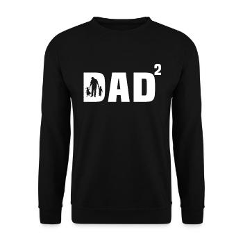 dad son and daughter gift dad son and daughter - Unisex Sweatshirt - black - Front - Alina (178cm) & Michal (187cm)