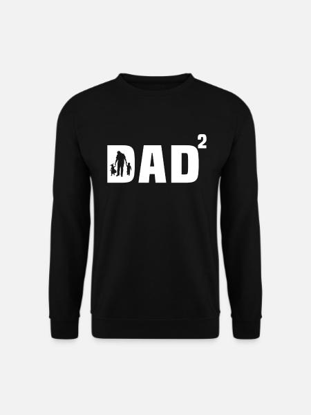 Papa Sohn und Tochter Geschenk Papa Sohn und Tochter - Unisex Pullover - Schwarz