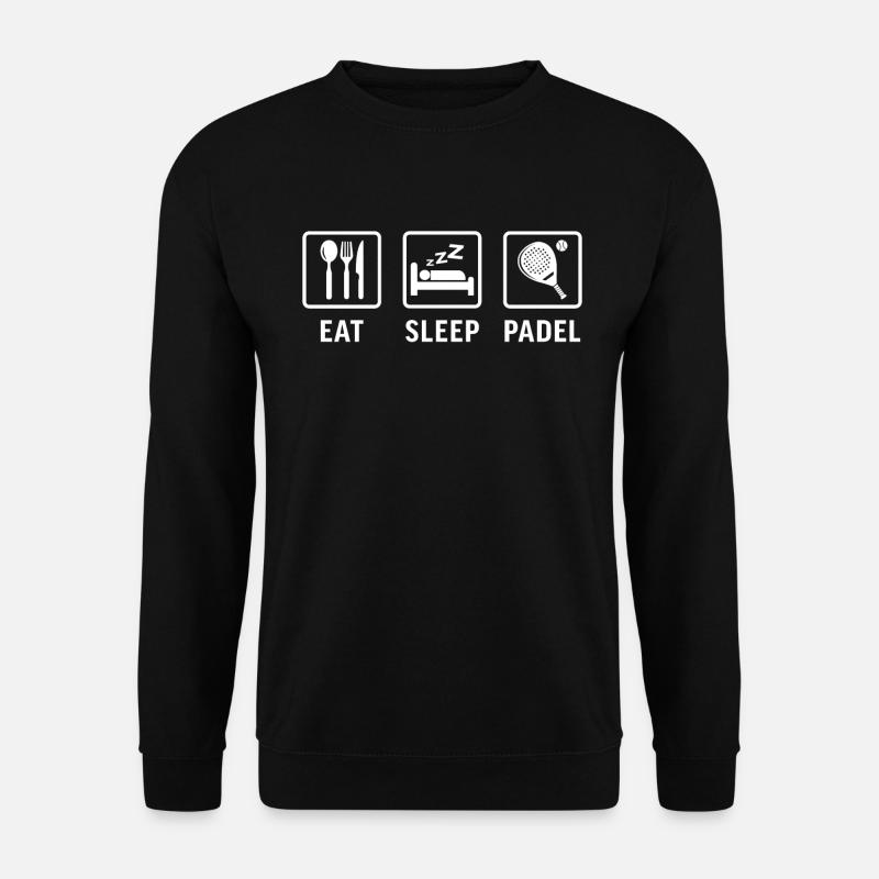 eat sleep padel - Sweat-shirt Unisexe - noir