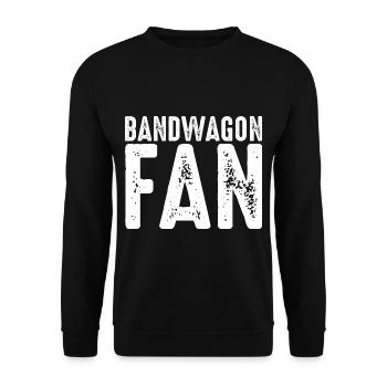 Bandwagon Fan 4 - Unisex Pullover - Schwarz - Vorne - Alina (178cm) & Michal (187cm)