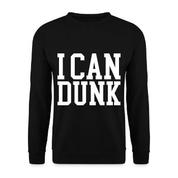 Je peux dunker - Sweat-shirt Unisexe - noir - Devant - Alina (178cm) & Michal (187cm)