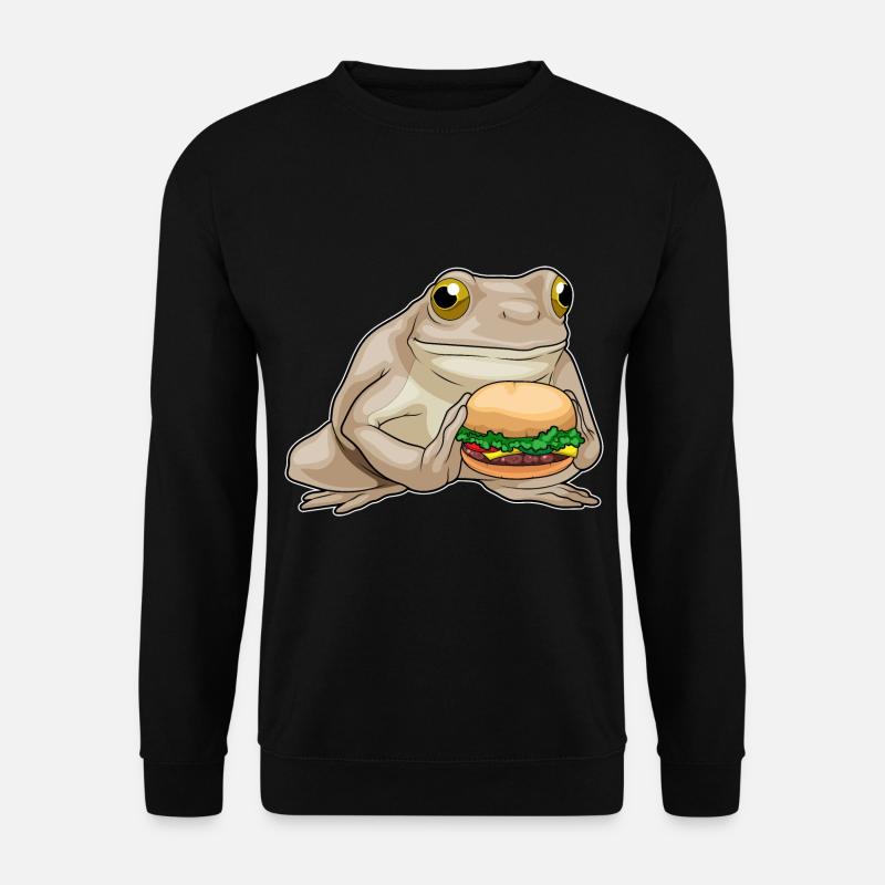 Burger de grenouille - Sweat-shirt Unisexe - noir