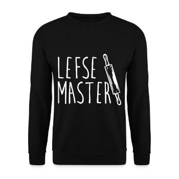 Lefse Master 8 - Unisex Sweatshirt - black - Front - Alina (178cm) & Michal (187cm)