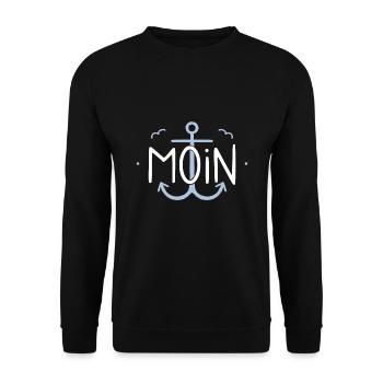 Moin Anker - Unisex Pullover - Schwarz - Vorne - Alina (178cm) & Michal (187cm)
